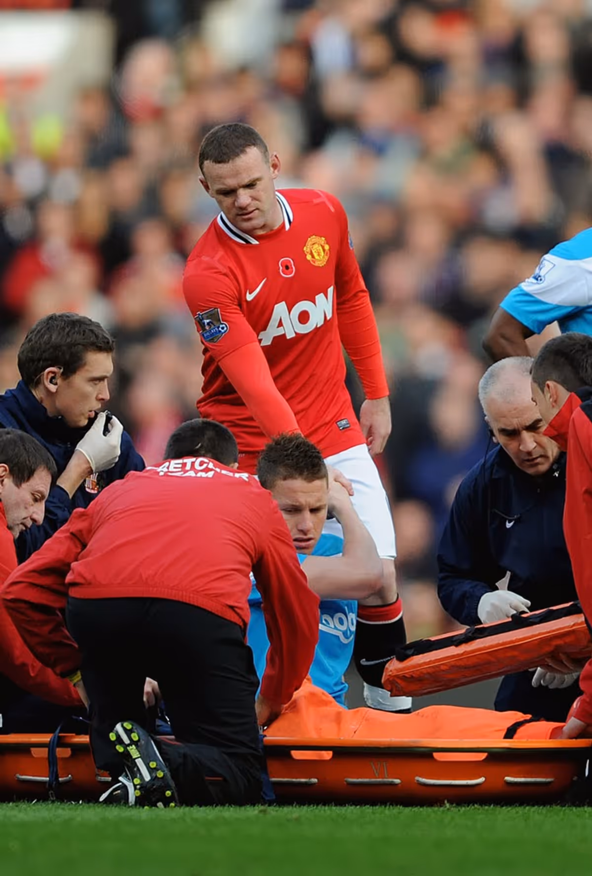 At home rather than at Old Trafford this time