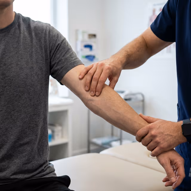 Tennis elbow examination